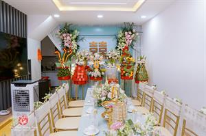 Mâm Quả  Cưới Hỏi - Gói 6 Quả Kết Tháp Rồng Phụng Hoa Tươi