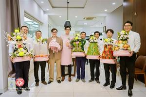 Mâm Quả  Cưới Hỏi - Gói 6 Quả Kết Tháp Rồng Phụng Hoa Tươi