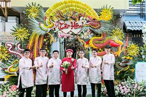 Trang Trí Gia Tiên - Gói Hoa Tươi  _ Cổng Rồng Phụng 