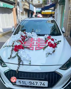 Cho Thuê Hoa Lụa Trang Trí Xe Cưới