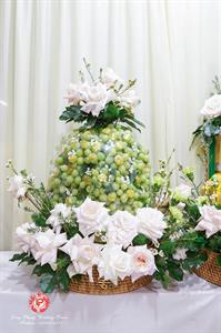 Mâm Quả  Cưới Hỏi - Gói 6 Quả Mâm Mây Tre Hiện Đại