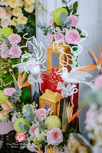 Mâm Quả  Cưới Hỏi - Gói 6 Quả Kết Tháp Rồng Phụng Hoa Tươi