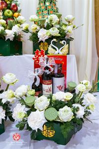 Mâm Quả  Cưới Hỏi - Gói 6 Quả Kết Tháp Rồng Phụng Hoa Tươi