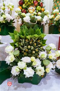 Mâm Quả  Cưới Hỏi - Gói 6 Quả Kết Tháp Rồng Phụng Hoa Tươi