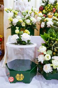 Mâm Quả  Cưới Hỏi - Gói 6 Quả Kết Tháp Rồng Phụng Hoa Tươi