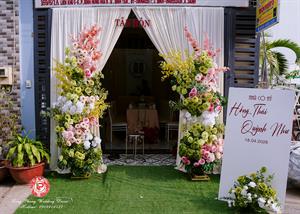 Cổng Hoa Cưới - 2 Trụ Hoa Lớn